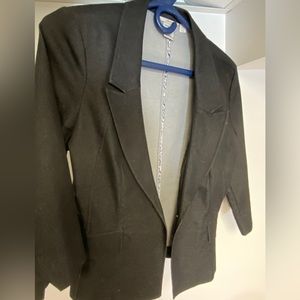 Tristan medium cropped arm jacket blue/black